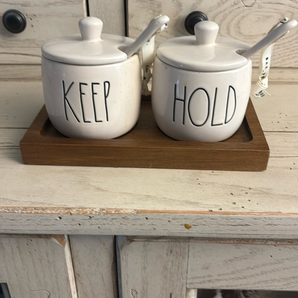 Rae Dunn White Kitchen Food Storage Canisters